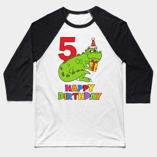 5th Birthday Party 5 Year Old Five Years Baseball T-Shirt